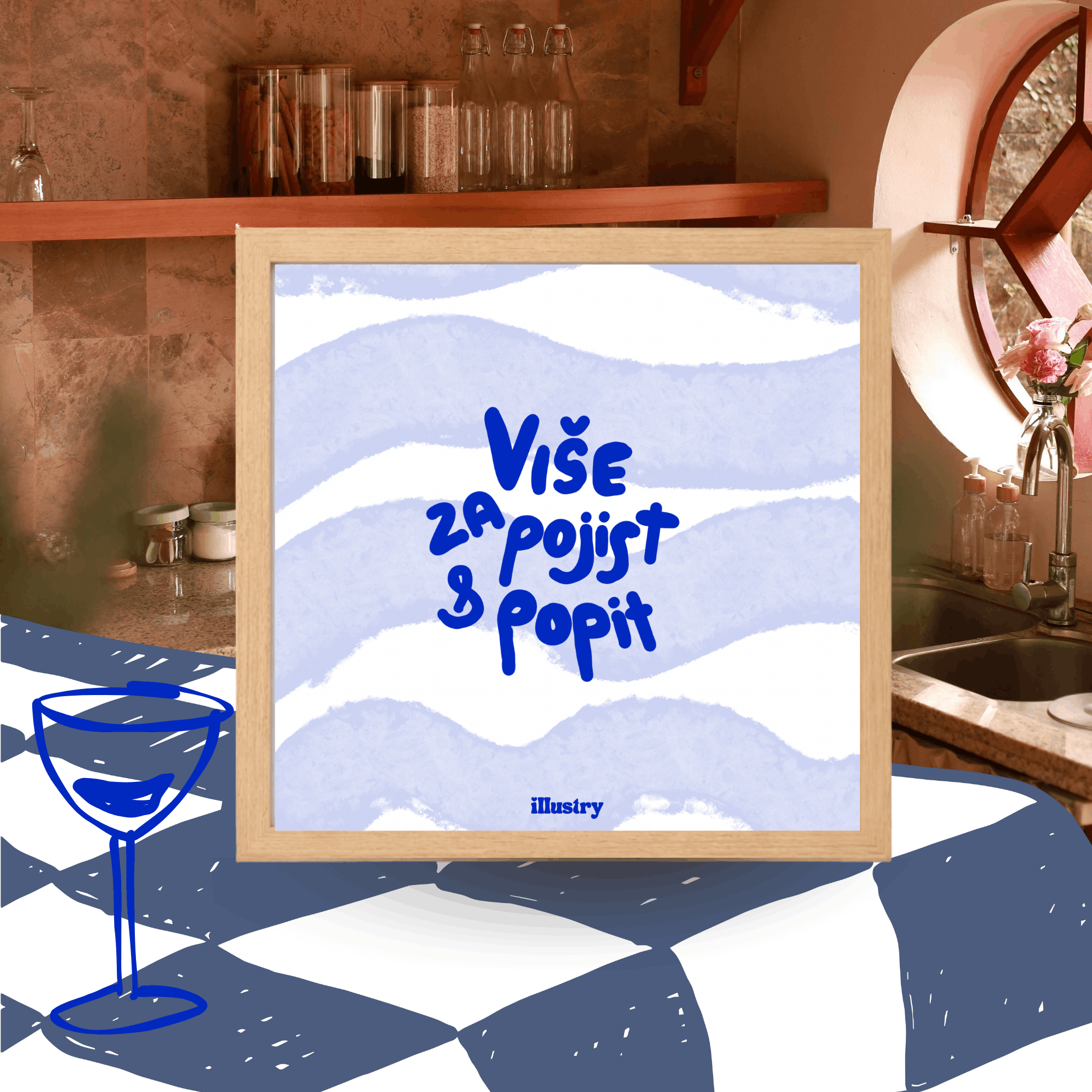 "Više za pojist & popit" - Blue Edition - 20 x 20 - Slika 3